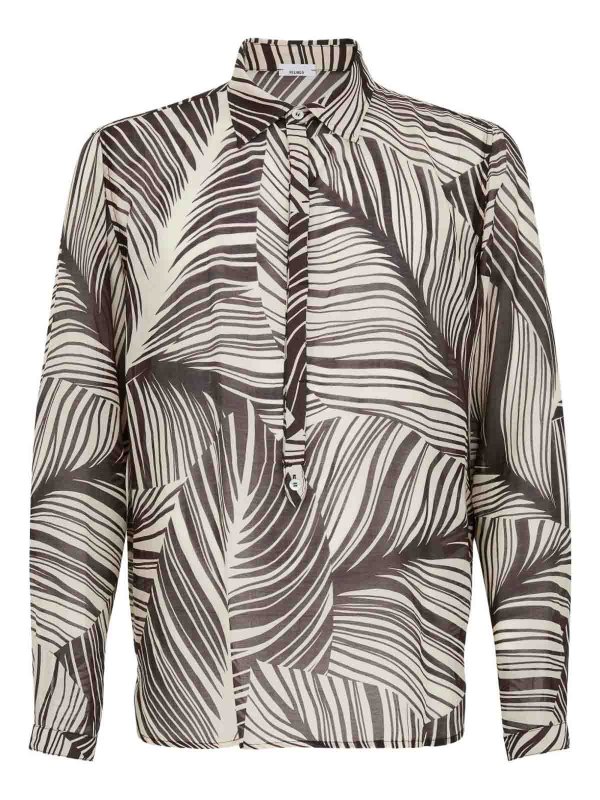 shirts shop online Sheer Printed Shirt