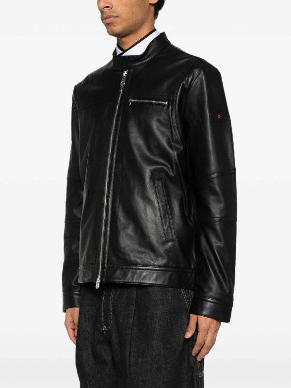 The Best Shops PEUTEREY: レザージャケット - レザージャケット - 黒