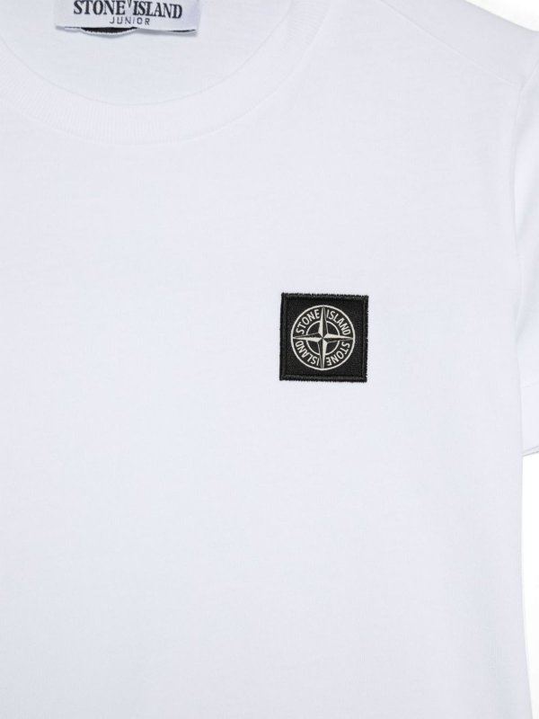 The Best Shops STONE ISLAND: T-shirts - T-Shirt - Blanc
