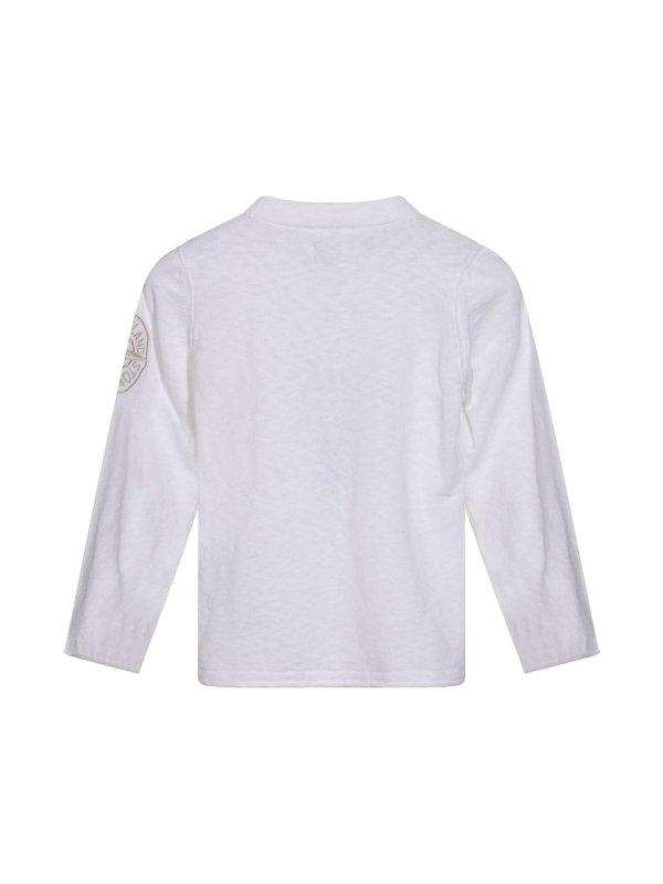 STONE ISLAND: t-shirt online - T-shirt bianco in cotone