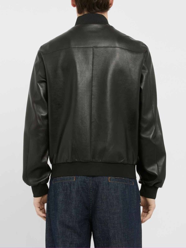 Black Leather Jacket With Zip Closure shop online: THE JACK LEATHERS