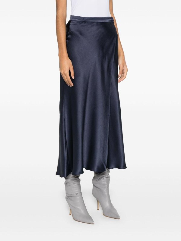 Semicouture: Knielange und Midi Röcke online - Midirock - Blau