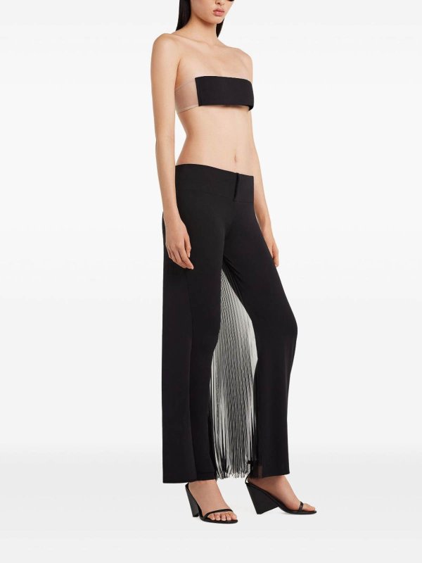 The Best Shops Courreges: casual trousers - Black  Trousers