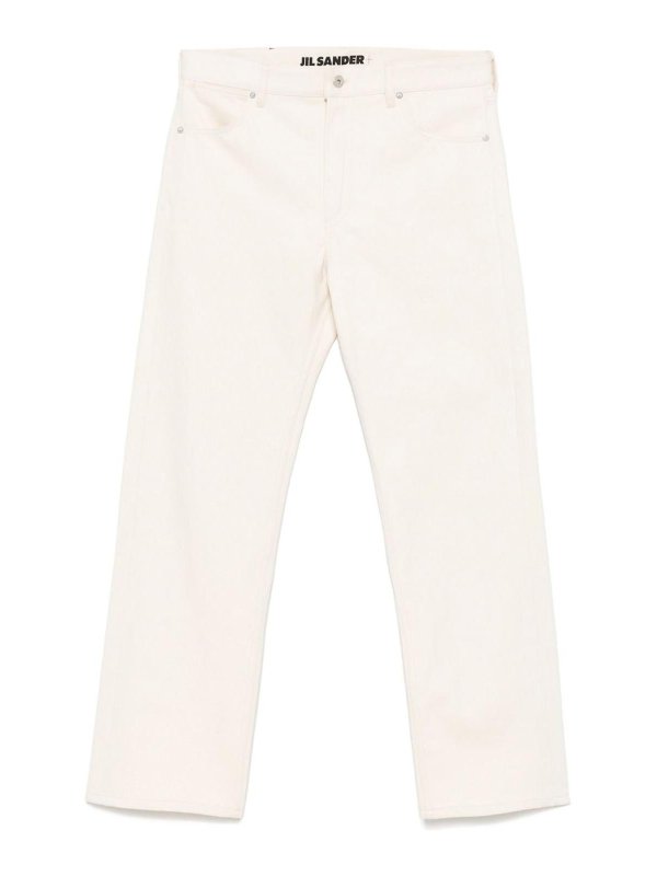 JIL SANDER: ブーツカットジーンズ - ブーツカットジーンズ - 白