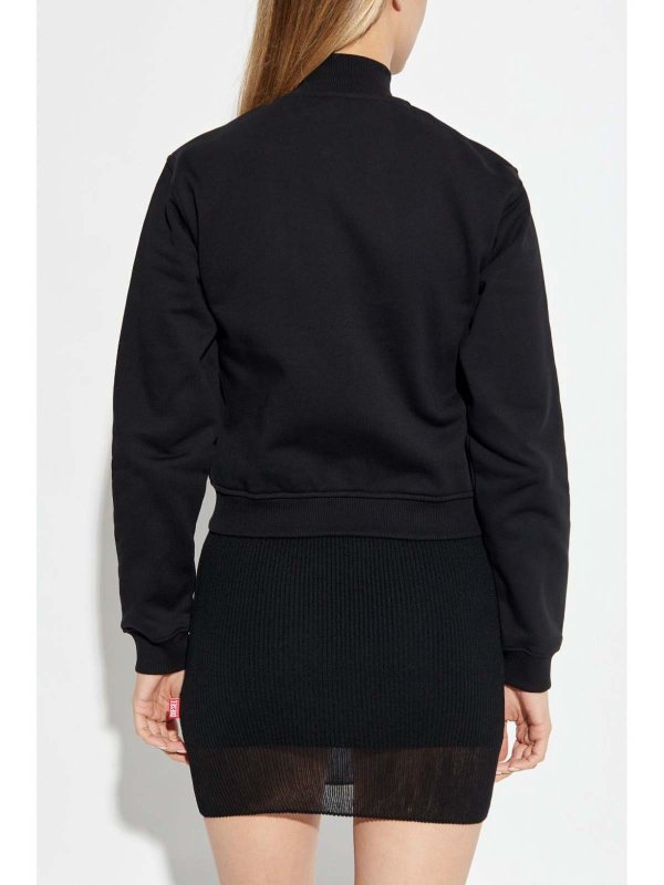 DIESEL buy online Black Cotton Zip Up Sweatshirt