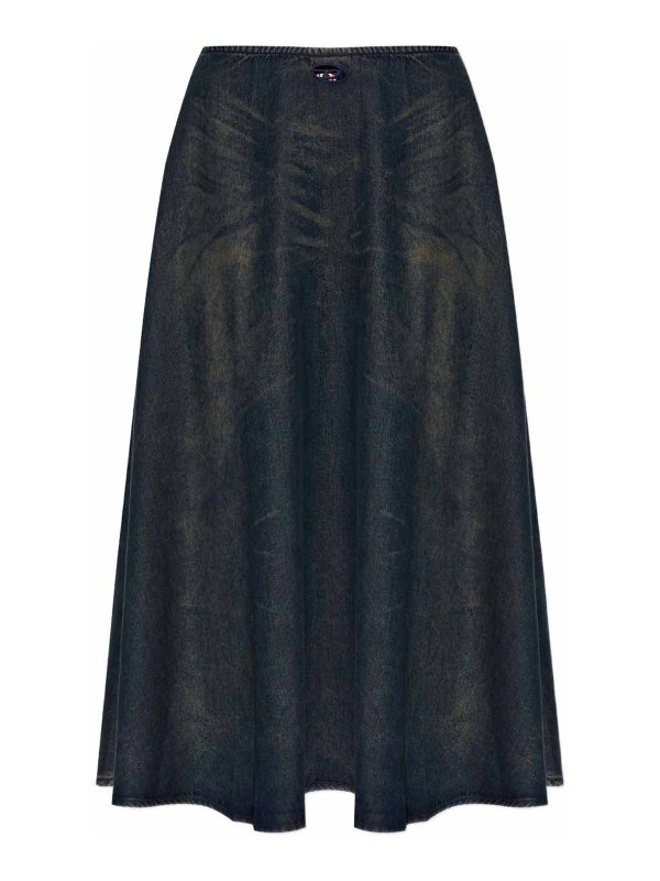 DIESEL: ロングシャツ - ロングスカート - ブルー