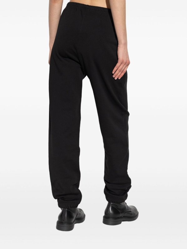 DIESEL: tracksuit bottoms online - Black Cotton Sweatpants With Logo