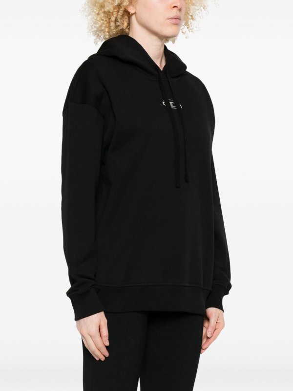 DIESEL: Sweatshirts & Sweaters online - Black Cotton  Hoodie