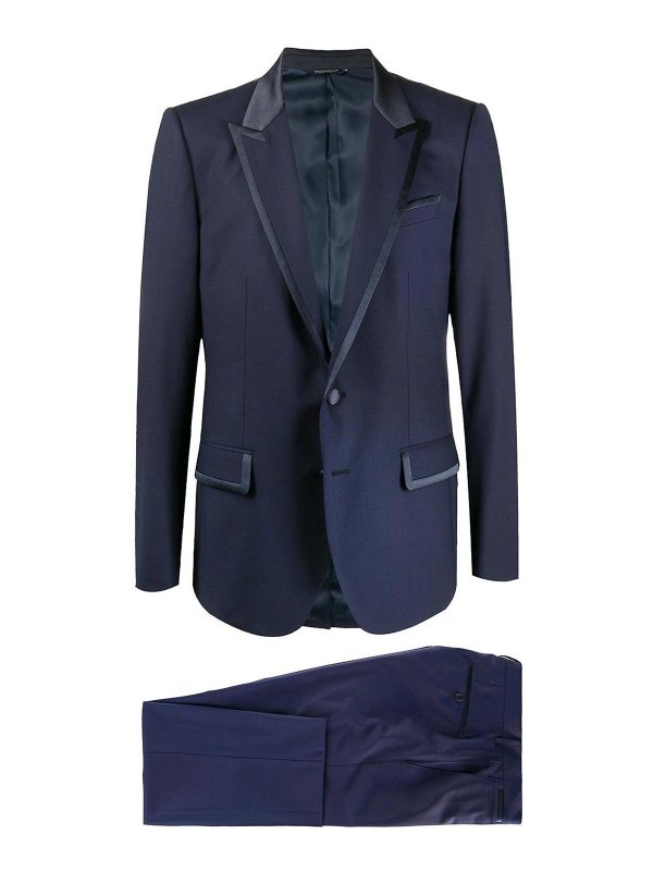 DOLCE & GABBANA: Elegante Anzüge - Eleganter Anzug - Blau