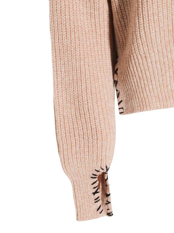 Marni: crew necks online - Pink Virgin Wool Sweater