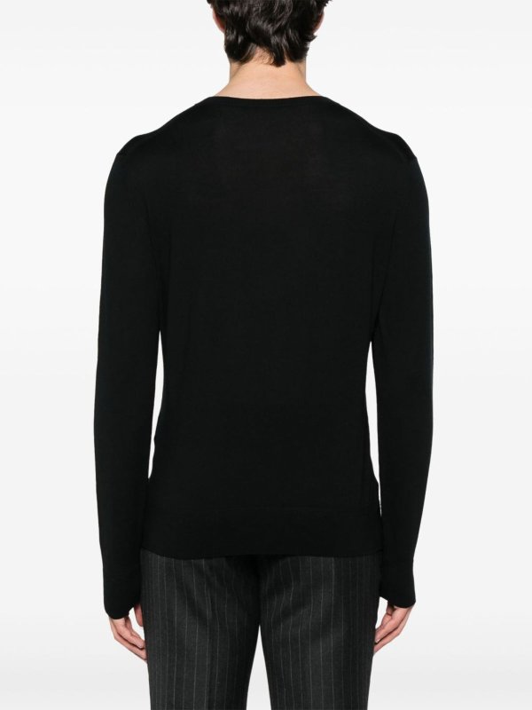 TOM FORD: maglia collo rotondo online - Maglione di lana nera
