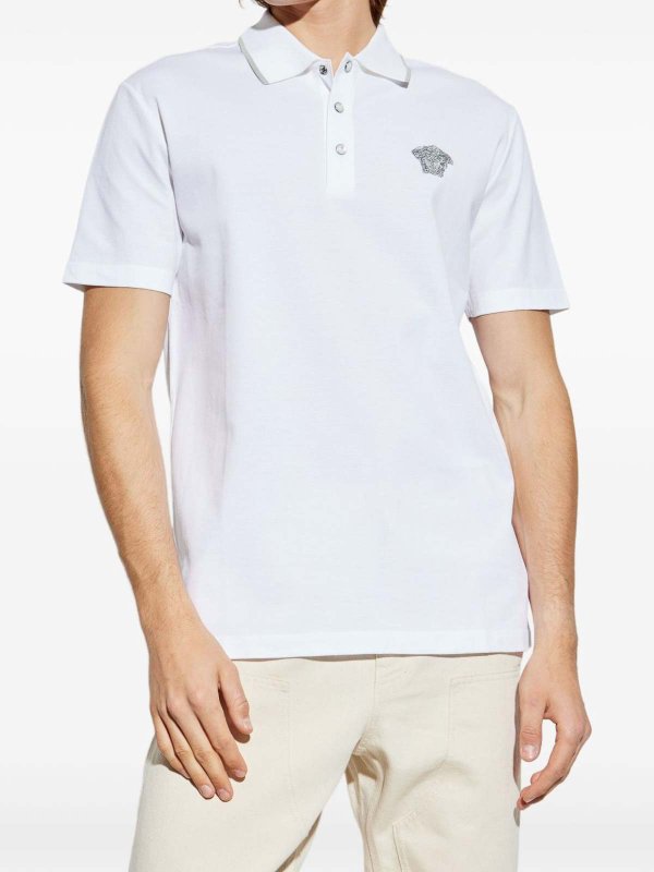 Poloshirt - Weiß shop online: VERSACE