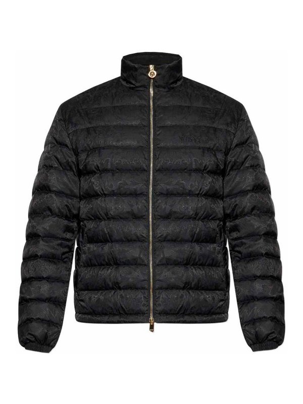 VERSACE: Chaquetas y Chaquetones acolchados - Chaqueta Alcochada - Negro