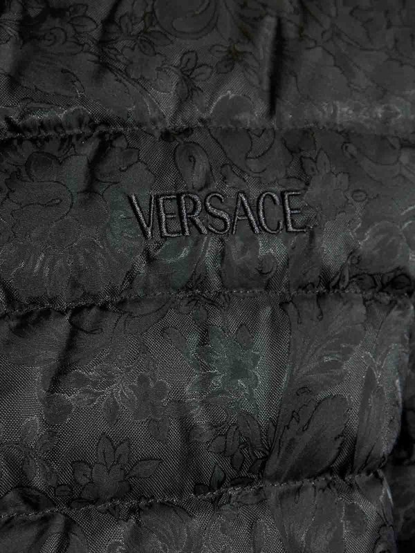 VERSACE: Chaquetas y Chaquetones acolchados online - Chaqueta Alcochada - Negro