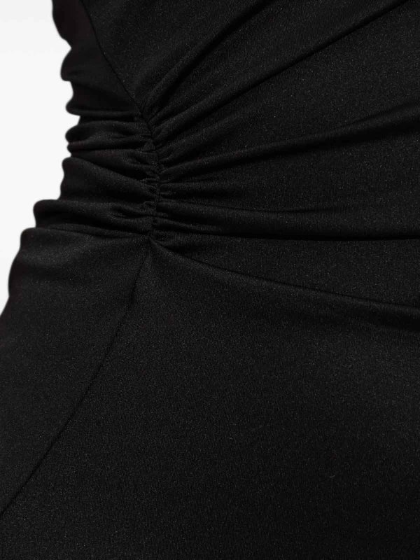 VICTORIA BECKHAM buy online Black Asymmetric Midi Dress