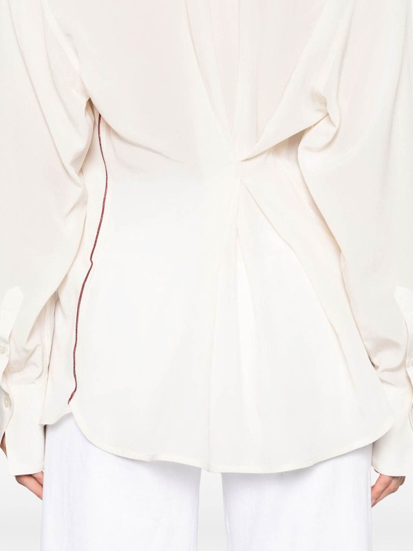 The Best Shops VICTORIA BECKHAM: Blusen - Bluse - Weiß