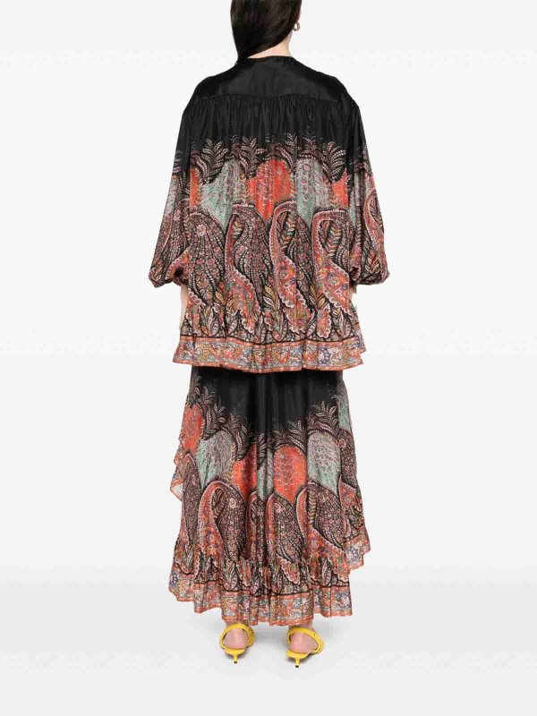 The Best Shops ZIMMERMANN: blouses - Rhiannon Ruffle Billow Silk Blouse