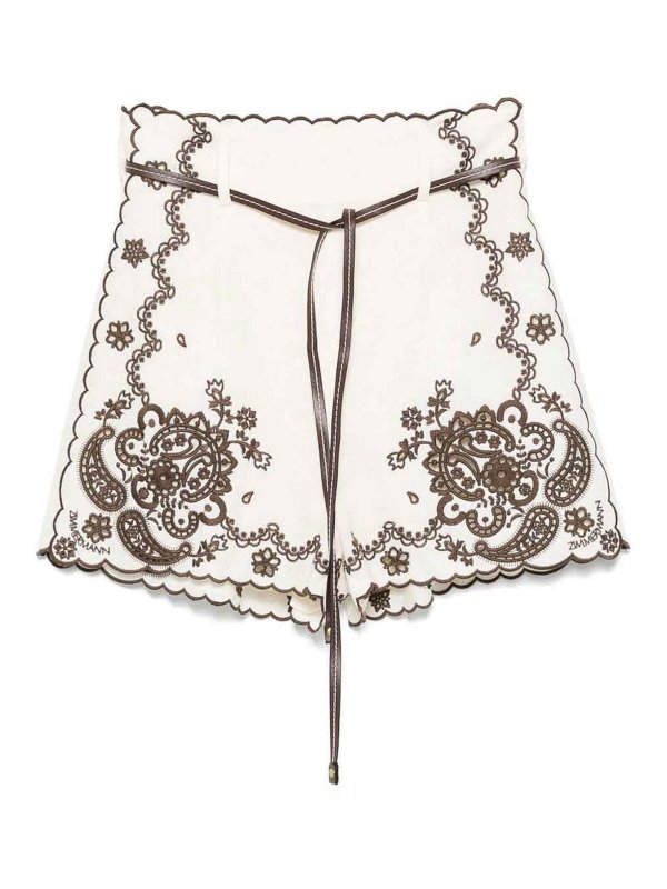 ZIMMERMANN: Hosen Shorts - Shorts - Weiß