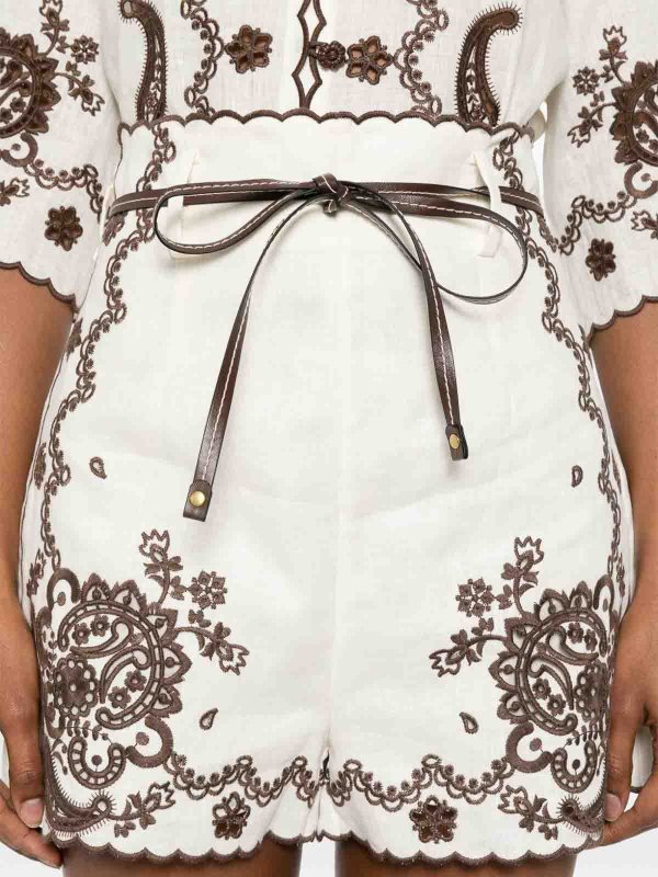 The Best Shops ZIMMERMANN: Hosen Shorts - Shorts - Weiß