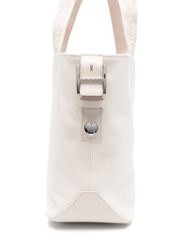 HOGAN: totes bags online - Cotton Tote Bag In White