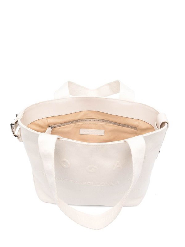Cotton Tote Bag In White shop online: HOGAN