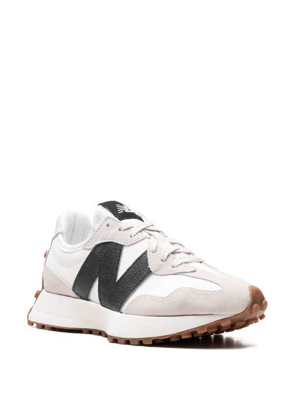 The Best Shops NEW BALANCE: sneakers - Tela e sneaker in pelle scamosciata in bianco