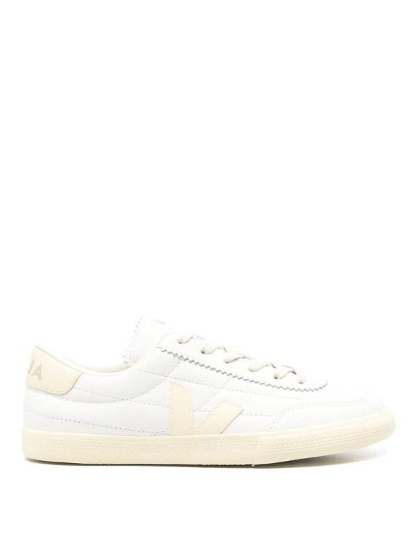 VEJA: trainers - Leather Unisex Sneakers In White
