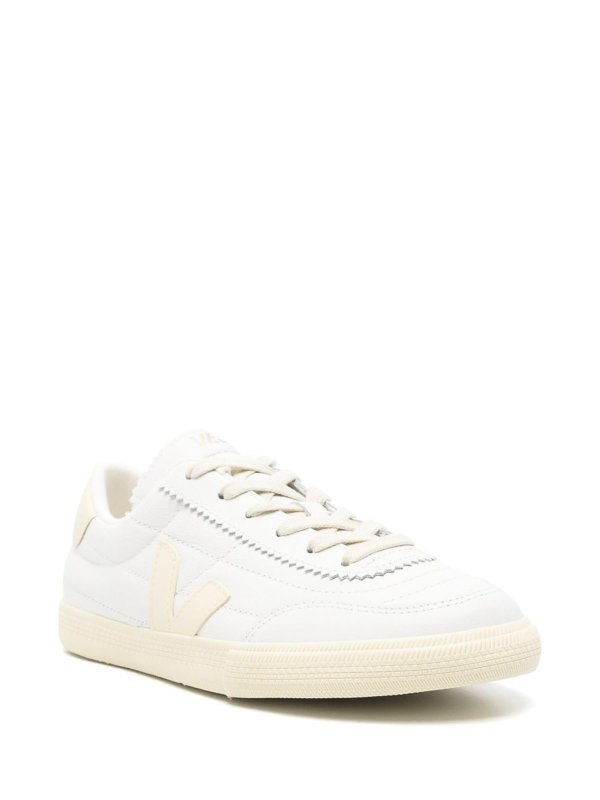 VEJA: trainers online - Leather Unisex Sneakers In White