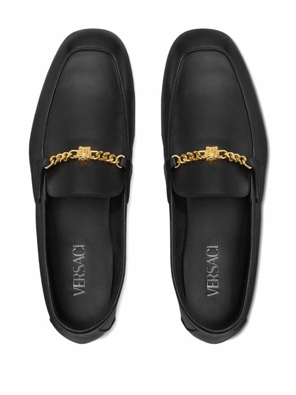 VERSACE: Mocassins & Chaussures bateau online - Mocassins - Noir