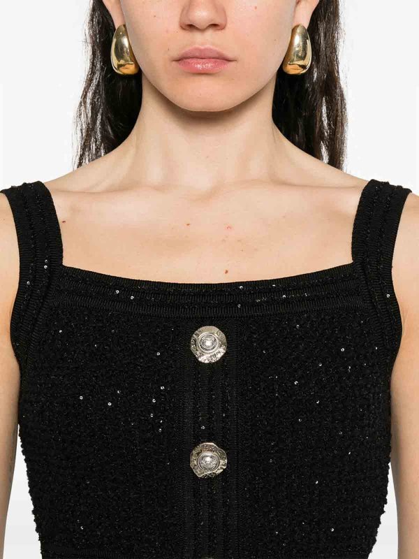 Balmain: Tops und Tank Tops online - Top - Schwarz