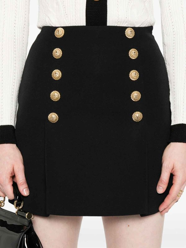 Falda Semilarga - Negro shop online: Balmain