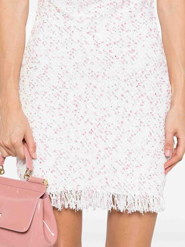 Balmain: Vestidos media pierna online - Vestido Midi - Blanco