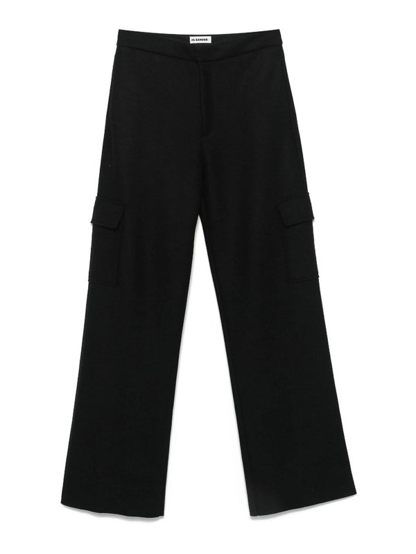 JIL SANDER: Pantalons casual - Pantalons Décontractés - Noir
