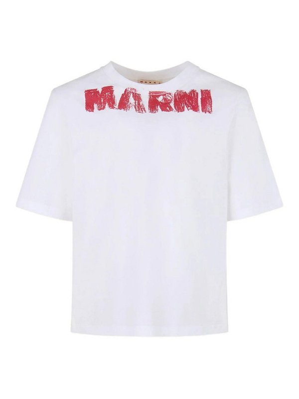 Marni: T-shirts - T-Shirt - Blanc