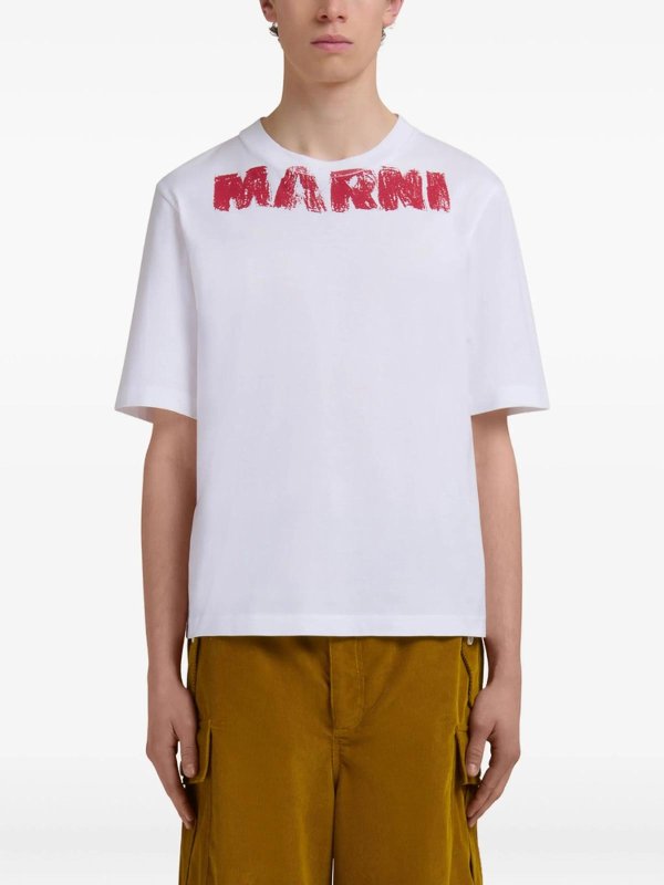 Marni: T-shirts online - T-Shirt - Blanc