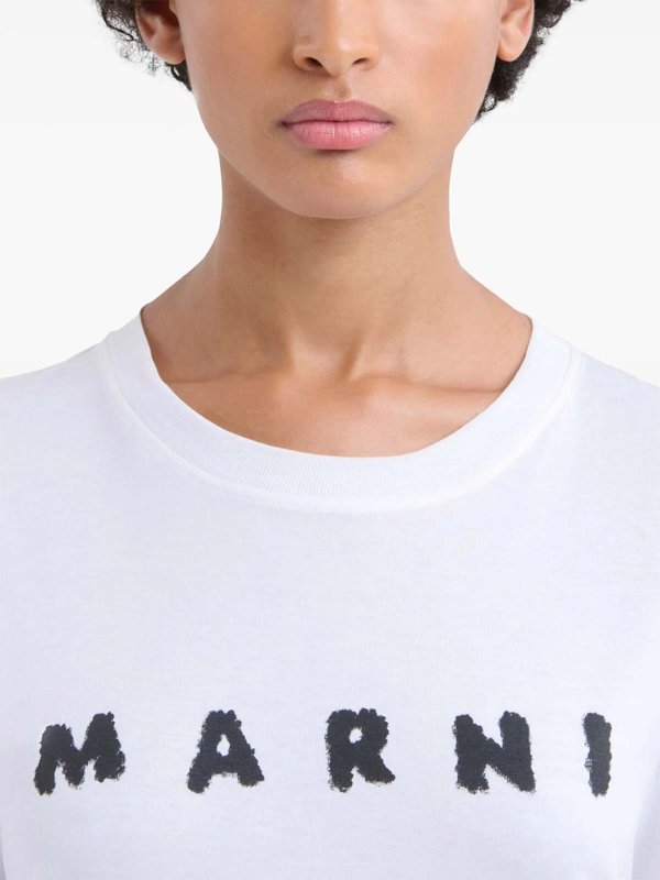 Marni: T-shirts online - T-Shirt - Blanc