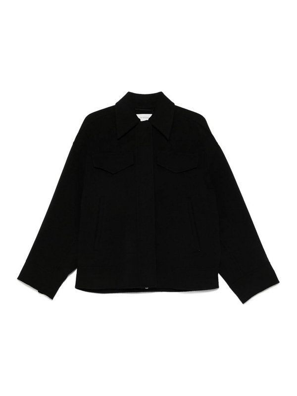 SPORTMAX: ショートコート - ショートコート - 黒