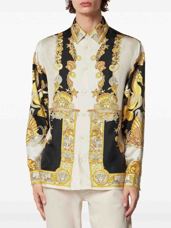 VERSACE: Chemises online - Chemise - Or