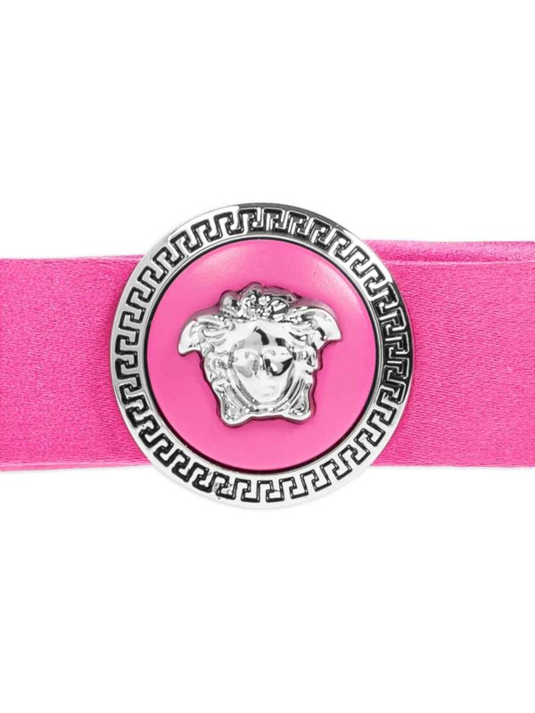 フューシャピンクのリボンディテール shop online: VERSACE