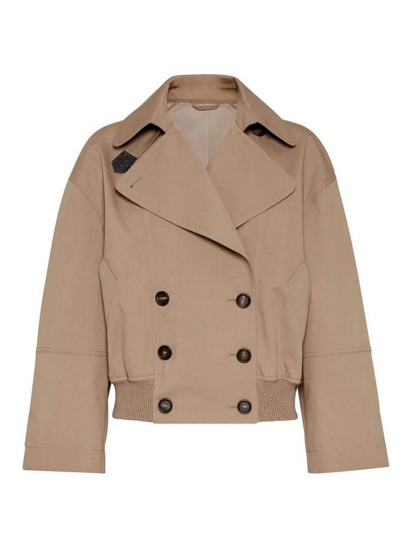 BRUNELLO CUCINELLI: casual jackets - Crop Jacket