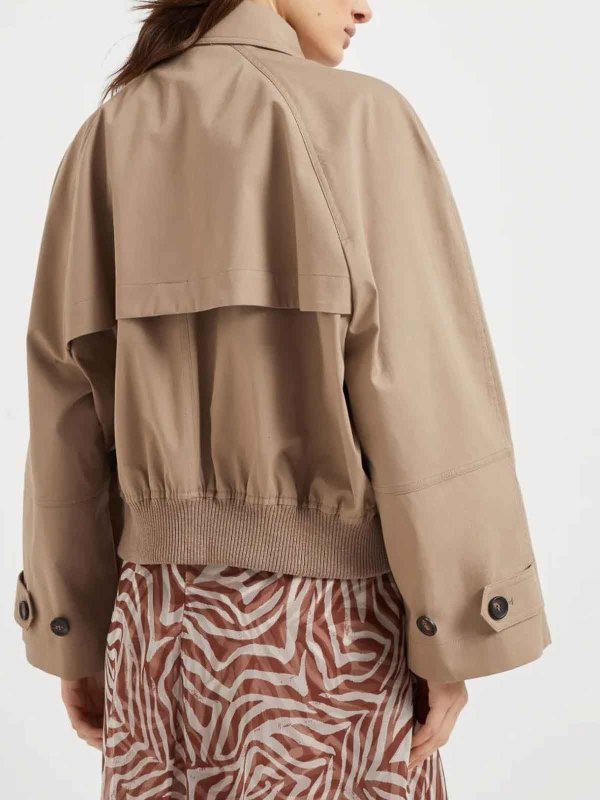 Crop Jacket shop online: BRUNELLO CUCINELLI