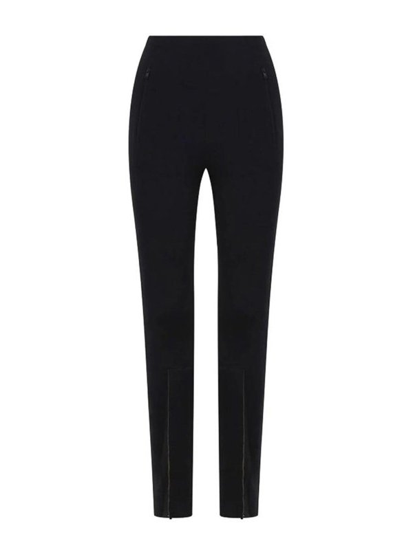WARDROBE.NYC: leggings - Opaque Front Zip Legging