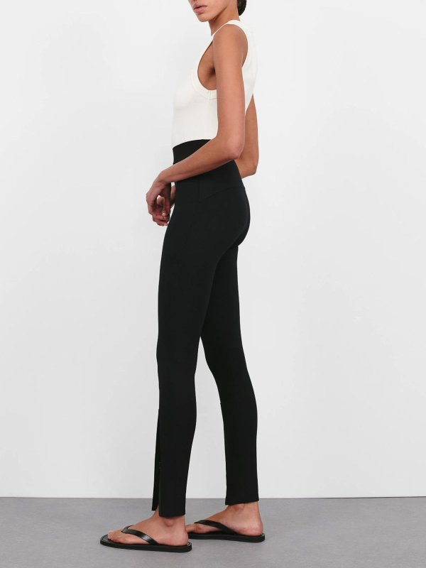 WARDROBE.NYC: leggings online - Opaque Front Zip Legging