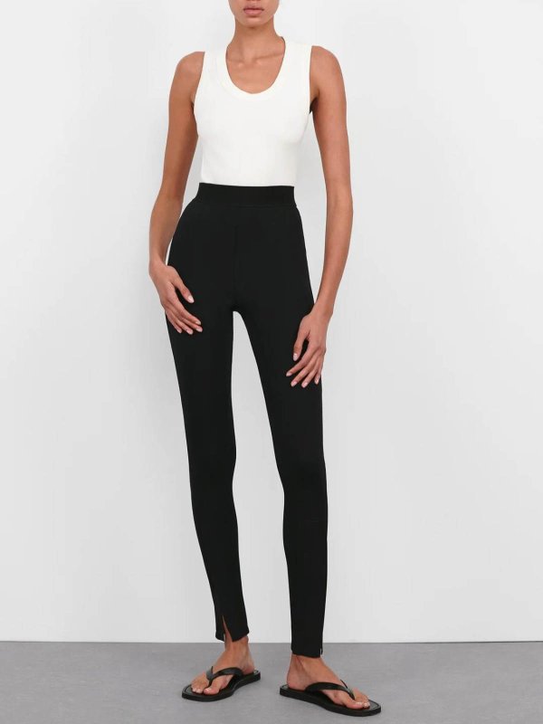 The Best Shops WARDROBE.NYC: leggings - Opaque Front Zip Legging