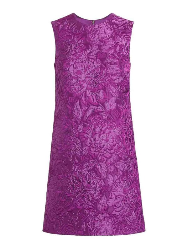 DOLCE & GABBANA: Robe longueur genou - Robe Au Genou - Violet