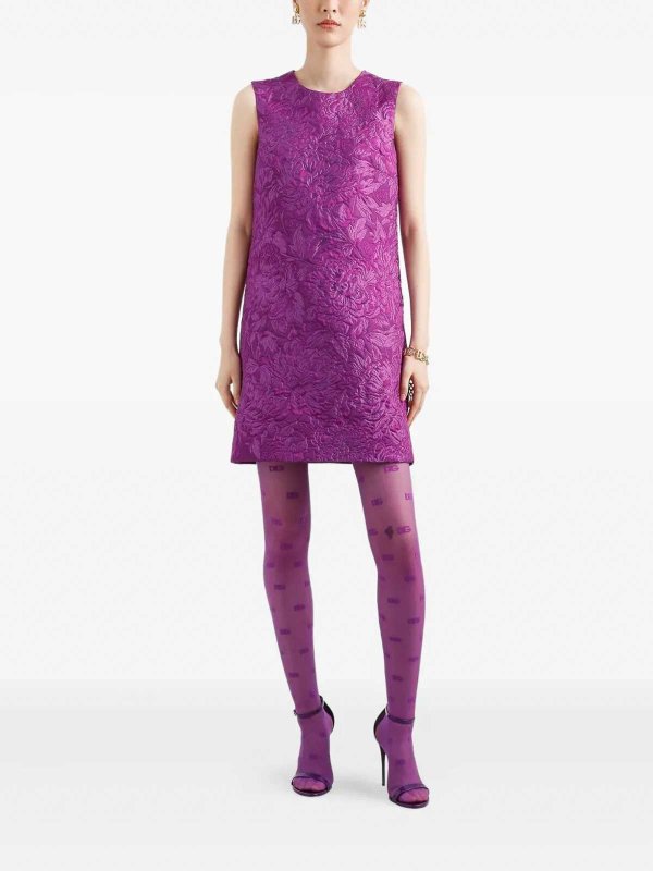 The Best Shops DOLCE & GABBANA: Robe longueur genou - Robe Au Genou - Violet