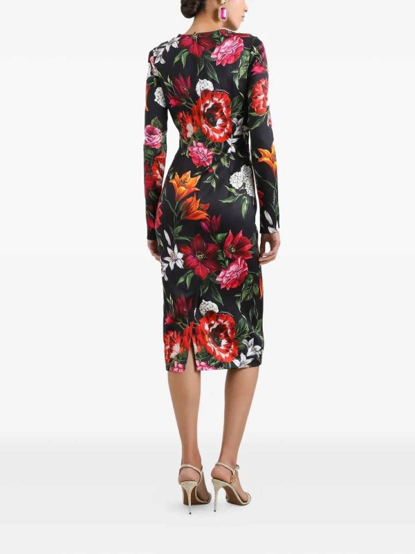 Floral Print Dress shop online: DOLCE & GABBANA