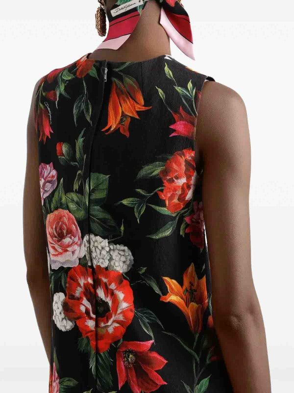 DOLCE & GABBANA: knee length dresses online - Anemone Print Dress