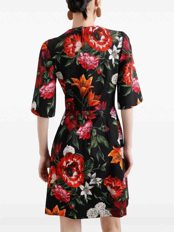 Robe Au Genou - Noir shop online: DOLCE & GABBANA