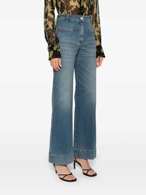 VICTORIA BECKHAM: ストレートジーンズ online - ストレートジーンズ - ライトブルー